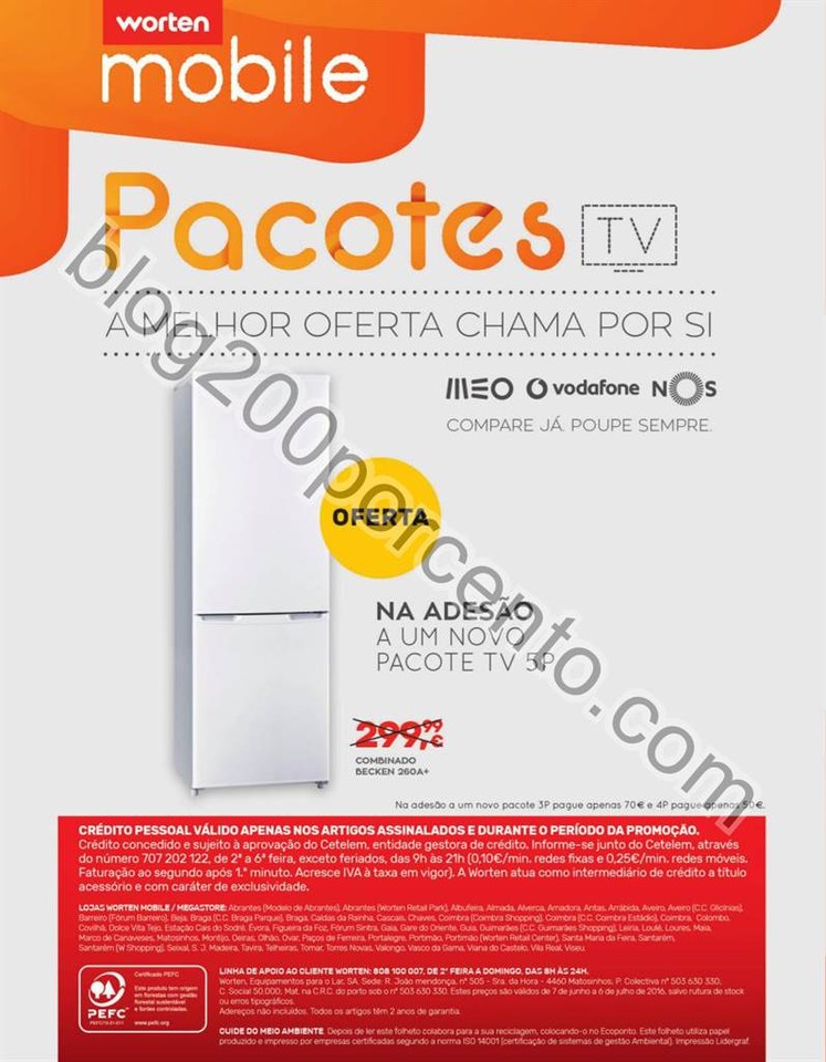 Antevisão Folheto WORTEN Mobile promoções de 7 