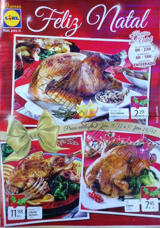 Novo Folheto LIDL Feliz Natal promoções de 21 a 