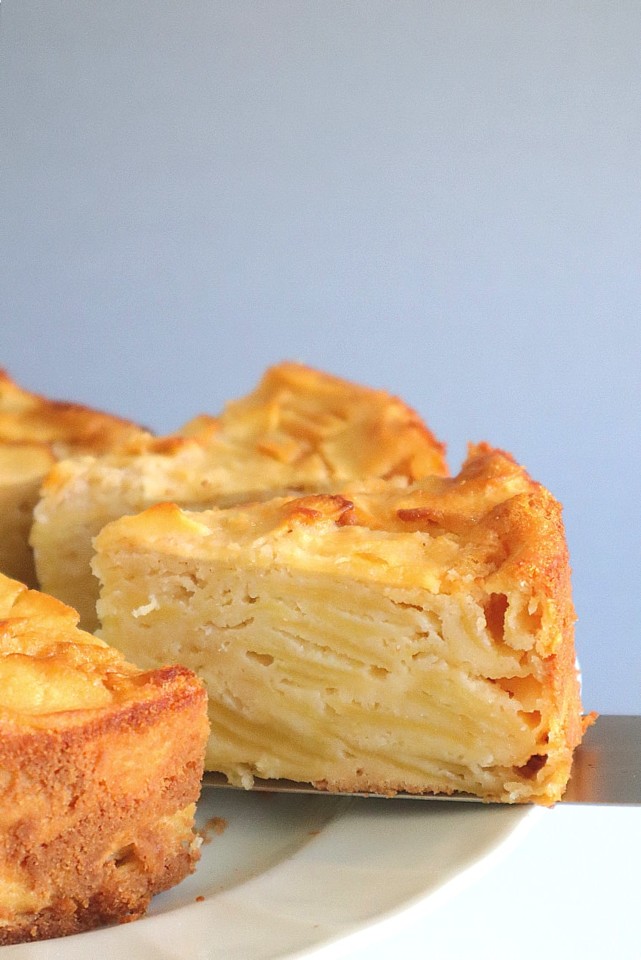 bolo de fatias de maçã