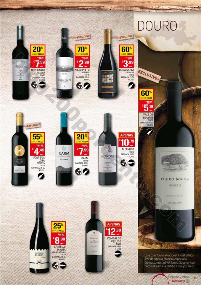 Antevisão Folheto CONTINENTE Vinhos promoções d