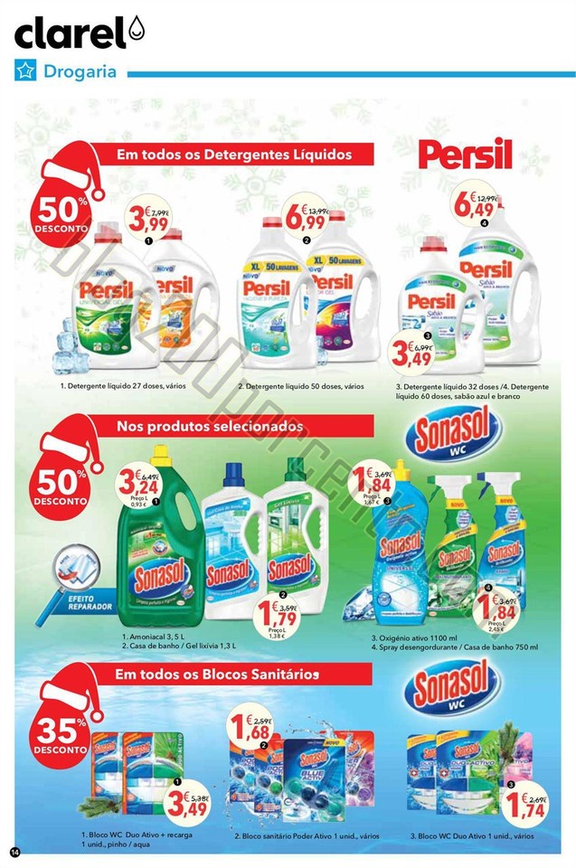 Antevisão Folheto CLAREL Natal promoções de 3 a