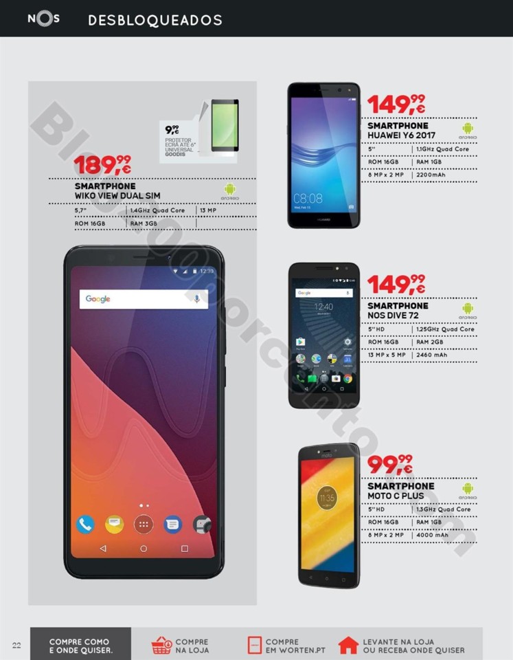 Antevisão Folheto WORTEN Mobile Promoções de 15