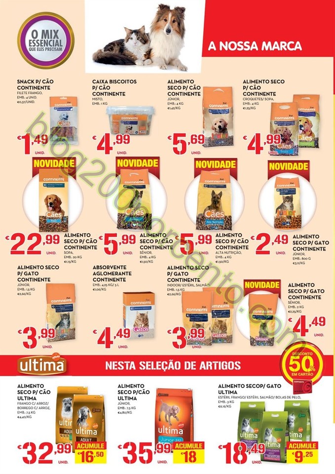 Antevisão folheto CONTINENTE Feira animal de 10 a
