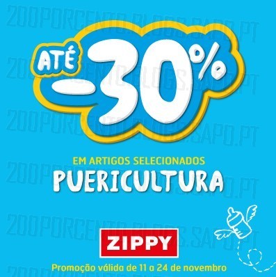 30% de desconto | ZIPPY | em Puericultura até 24 novembro