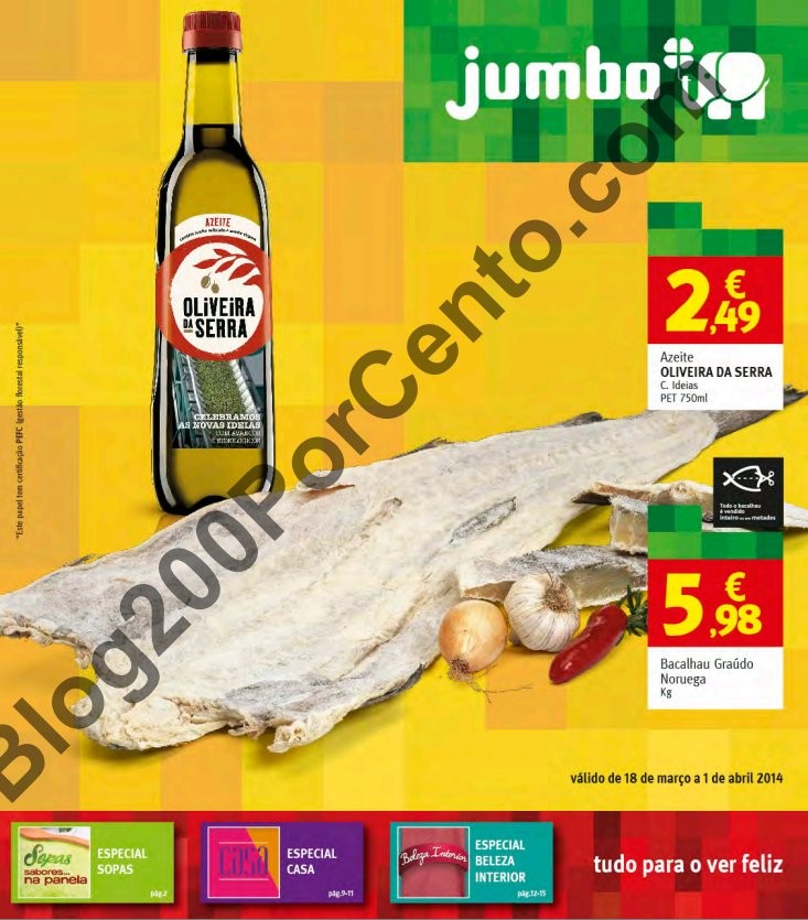 Novo Folheto | JUMBO | de 18 março a 1 abril