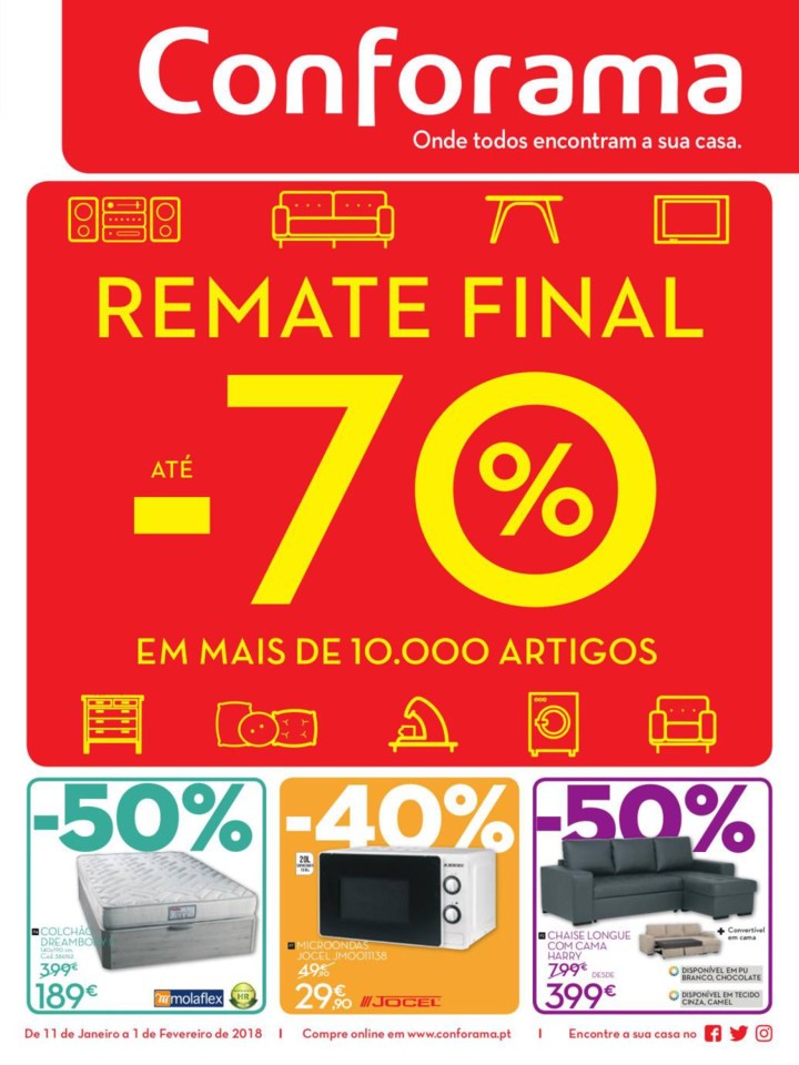 Antevisão Folheto Saldos CONFORAMA Promoções de