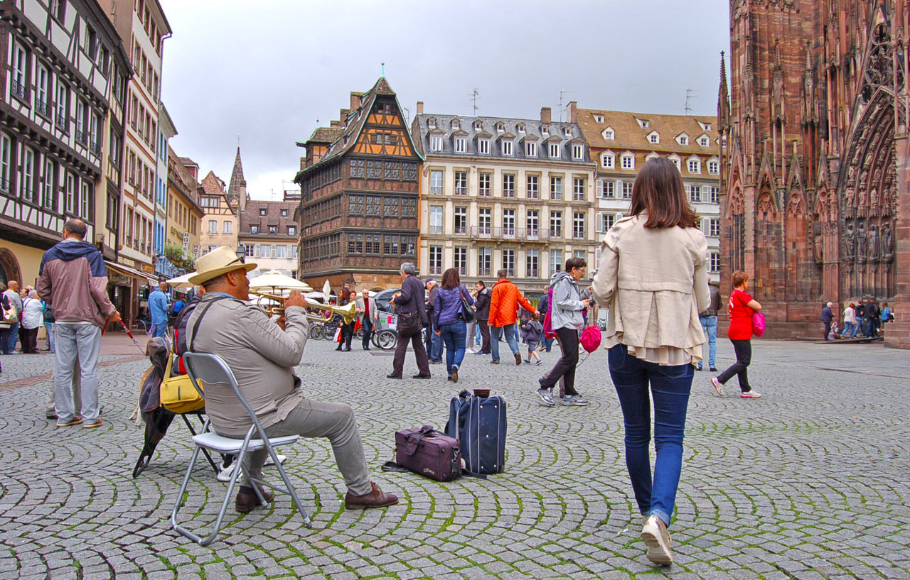 Perto da Catedral de Notre Dame