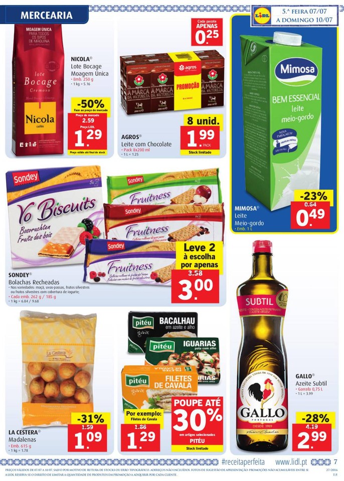 Antevisão Folheto LIDL Promoções de 7 a 13 julh