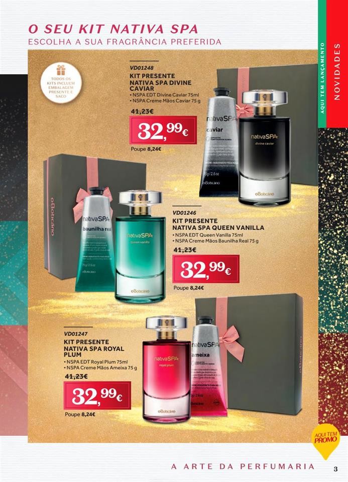 Antevisão Folheto BOTICÁRIO Natal promoções de