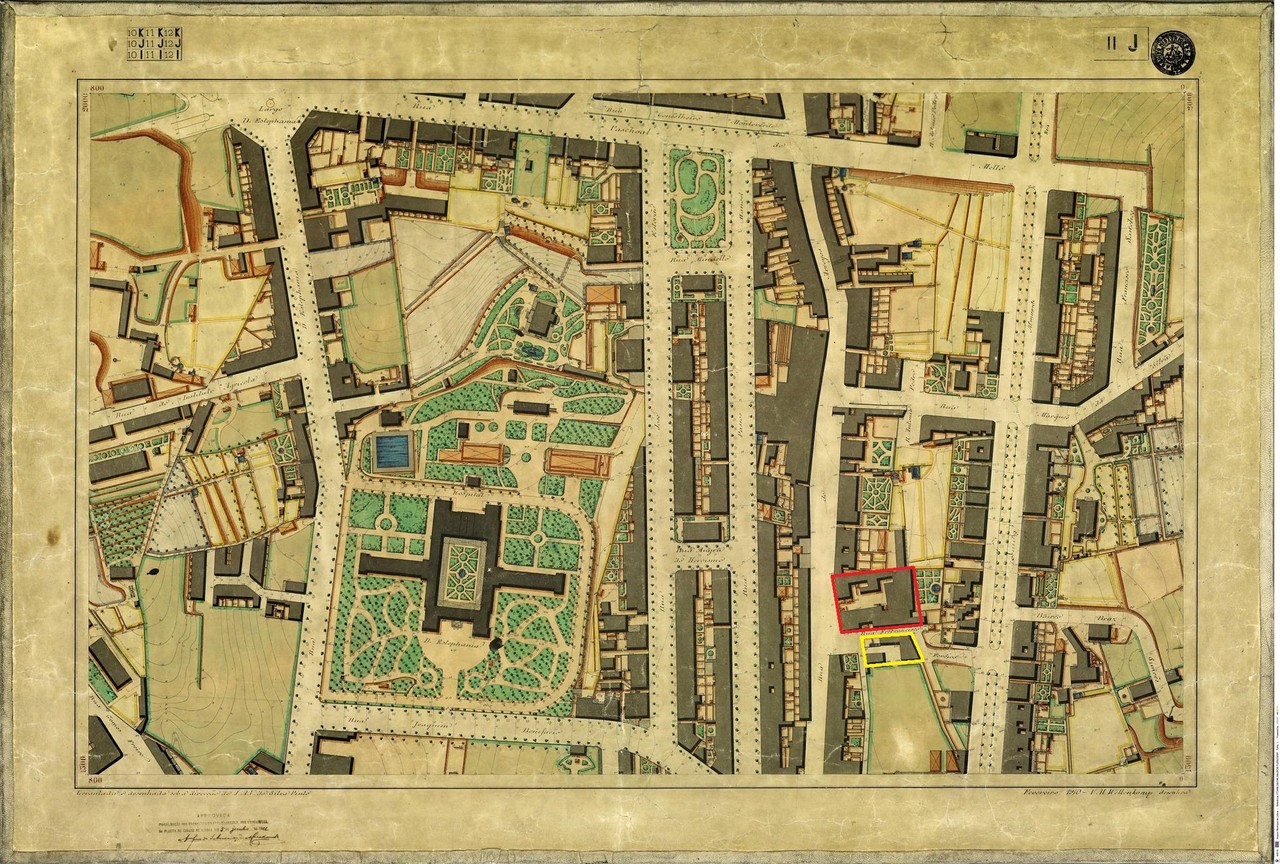 Planta Topográfica de Lisboa, 11 J, 1910, de Albe Planta Topográfica de Lisboa, 11 J, 1910, de Albe
