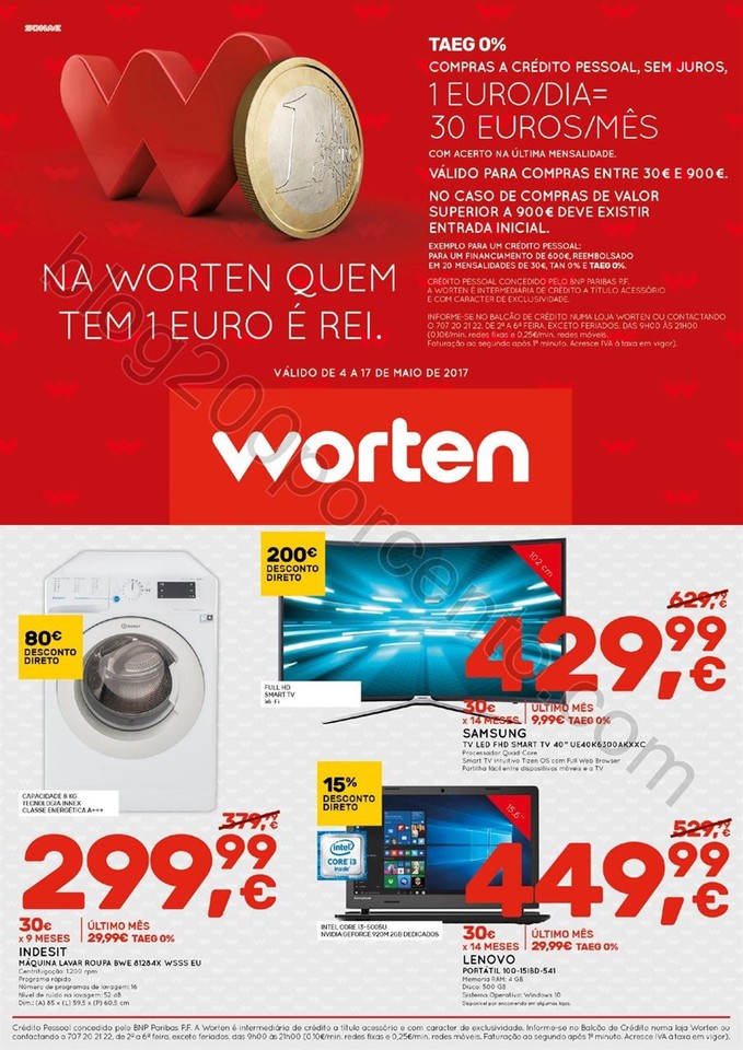 Antevisão Folheto WORTEN Promoções de 4 a 17 ma