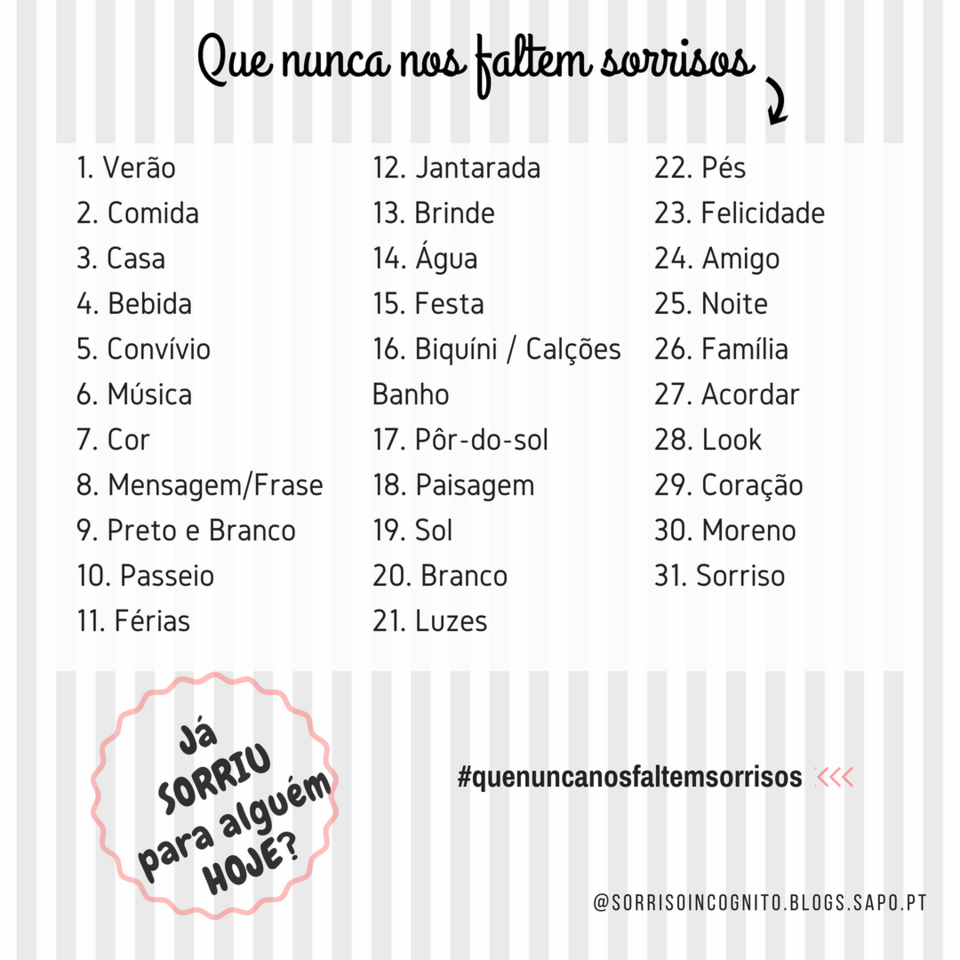 #quenuncanosfaltemsorrisos