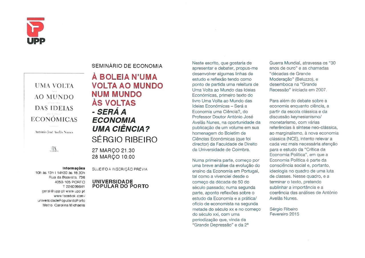 UPP Seminário de Economia