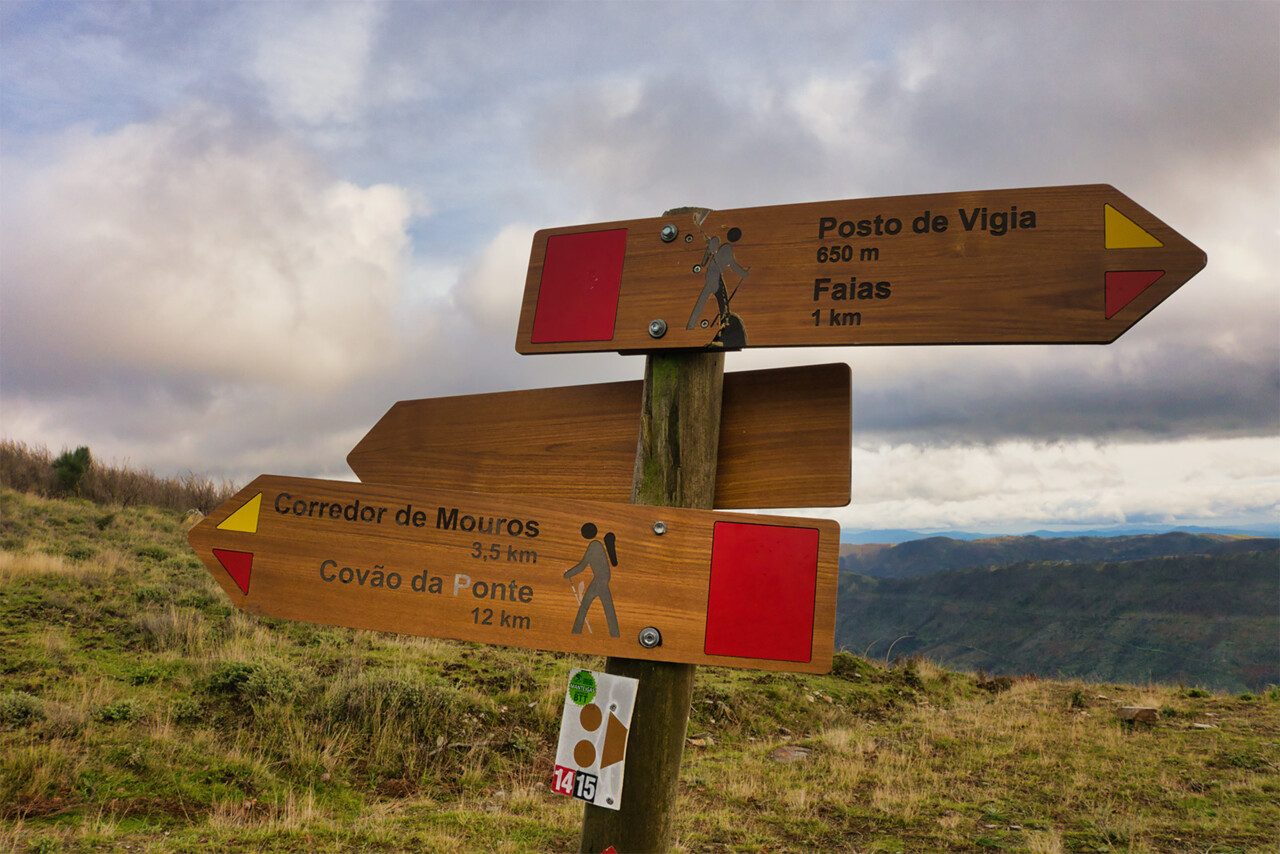 Placa Rota das Faias Serra da Estrela Manteigas co