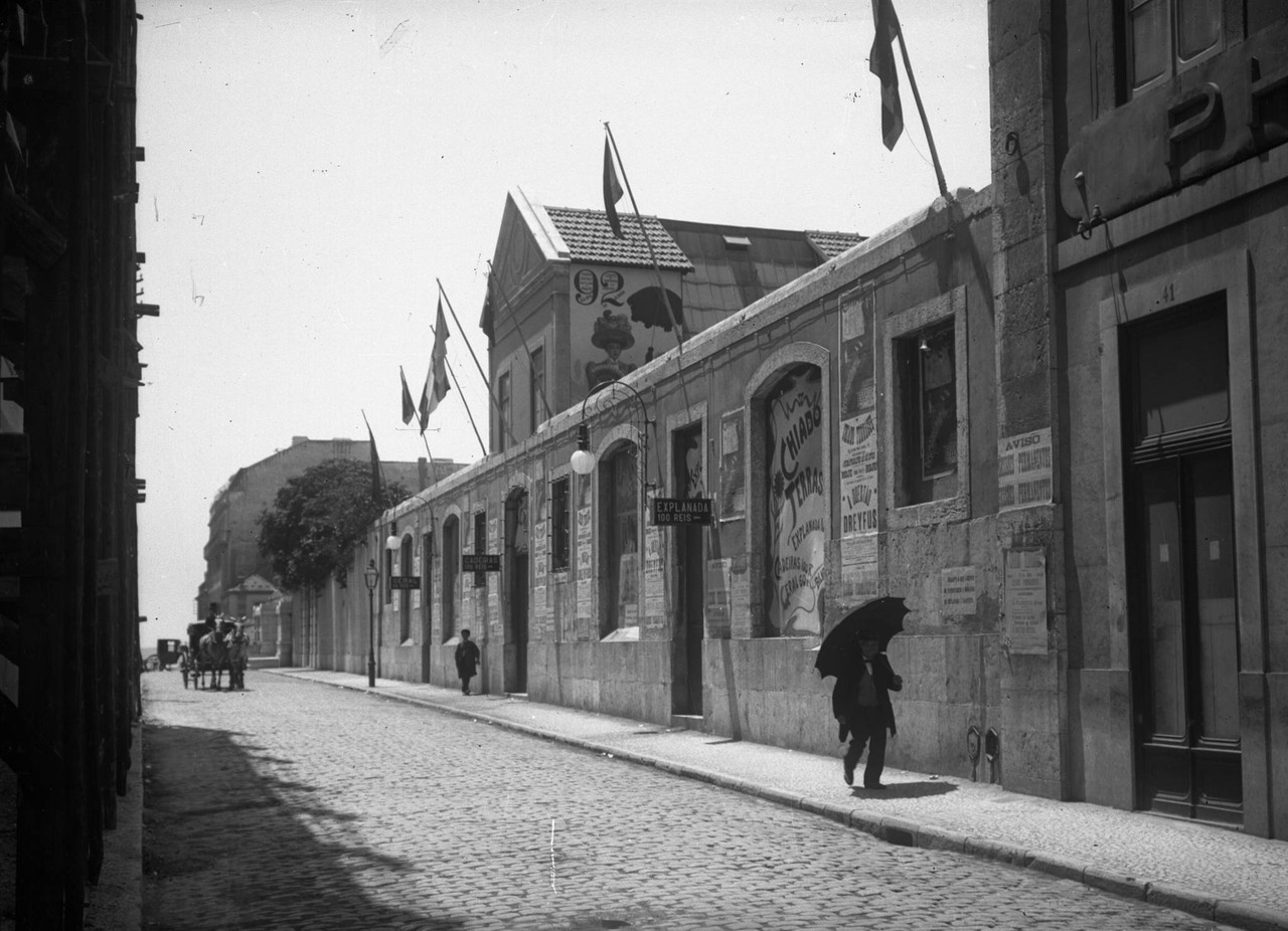 Cinema Chiado Terrasse, 1911, foto de Joshua Benol Cinema Chiado Terrasse, 1911, foto de Joshua Benol