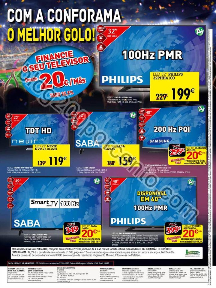 Novo Folheto CONFORAMA Saldos promoções de 1 a 1