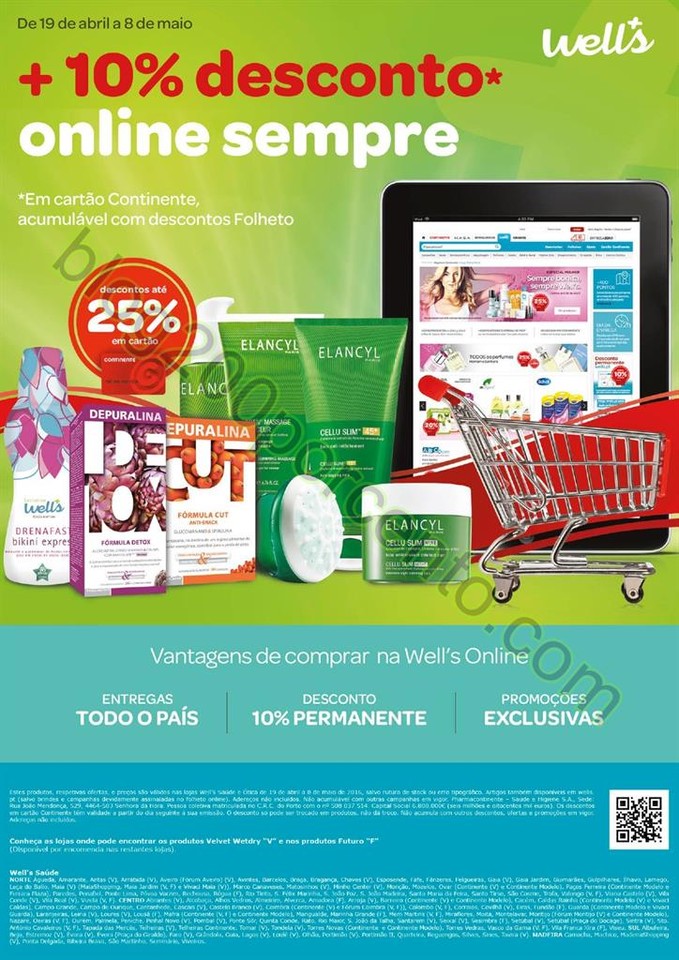 Novo Folheto WELLS promoções de 19 abril a 8 mai