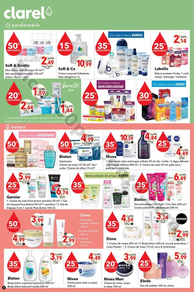 Antevisão Folheto CLAREL Promoções de 30 agosto
