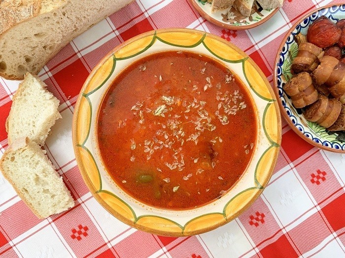 Sopa de Tomate Alentejana