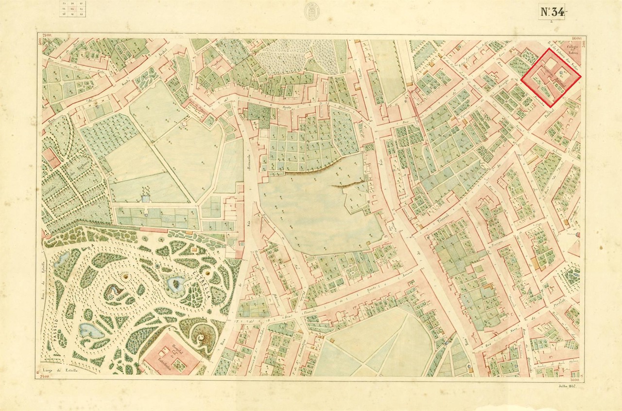 Atlas da carta topográfica de Lisboa nº 34, de F