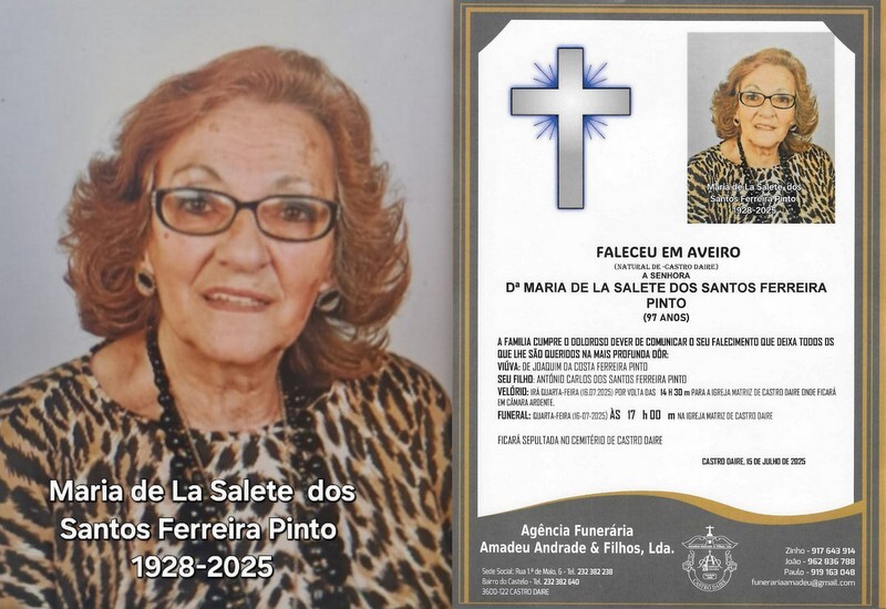 FOTO RIP DE MARIA DE LA SALETE DOS SANTOS FERREIRA