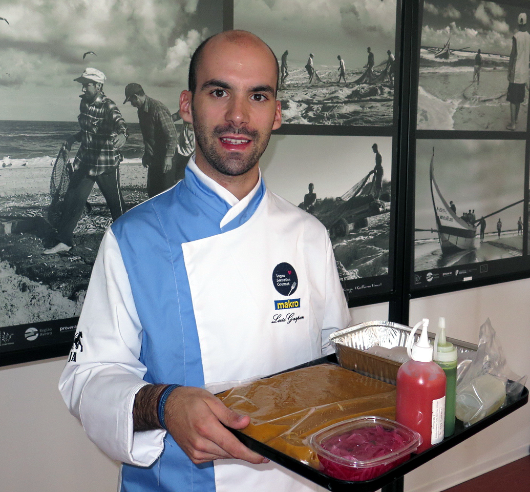 Luís Gaspar, Chefe Cozinheiro do Ano, momentos antes de subir ao palco do Vagos Sensation Gourmet