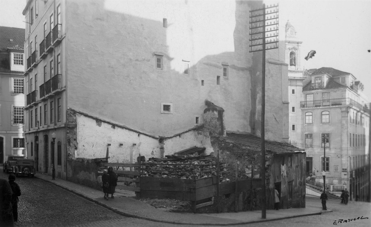 Rua da Madalena, Janeiro 1941, foto do espólio.jp Rua da Madalena, Janeiro 1941, foto do espólio.jp