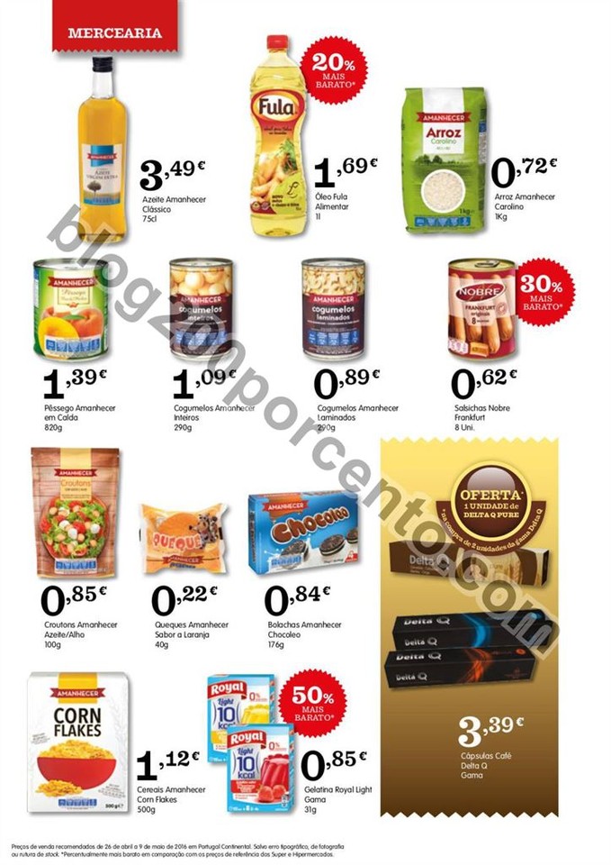 Antevisão Folheto AMANHECER Promoções de 26 abr