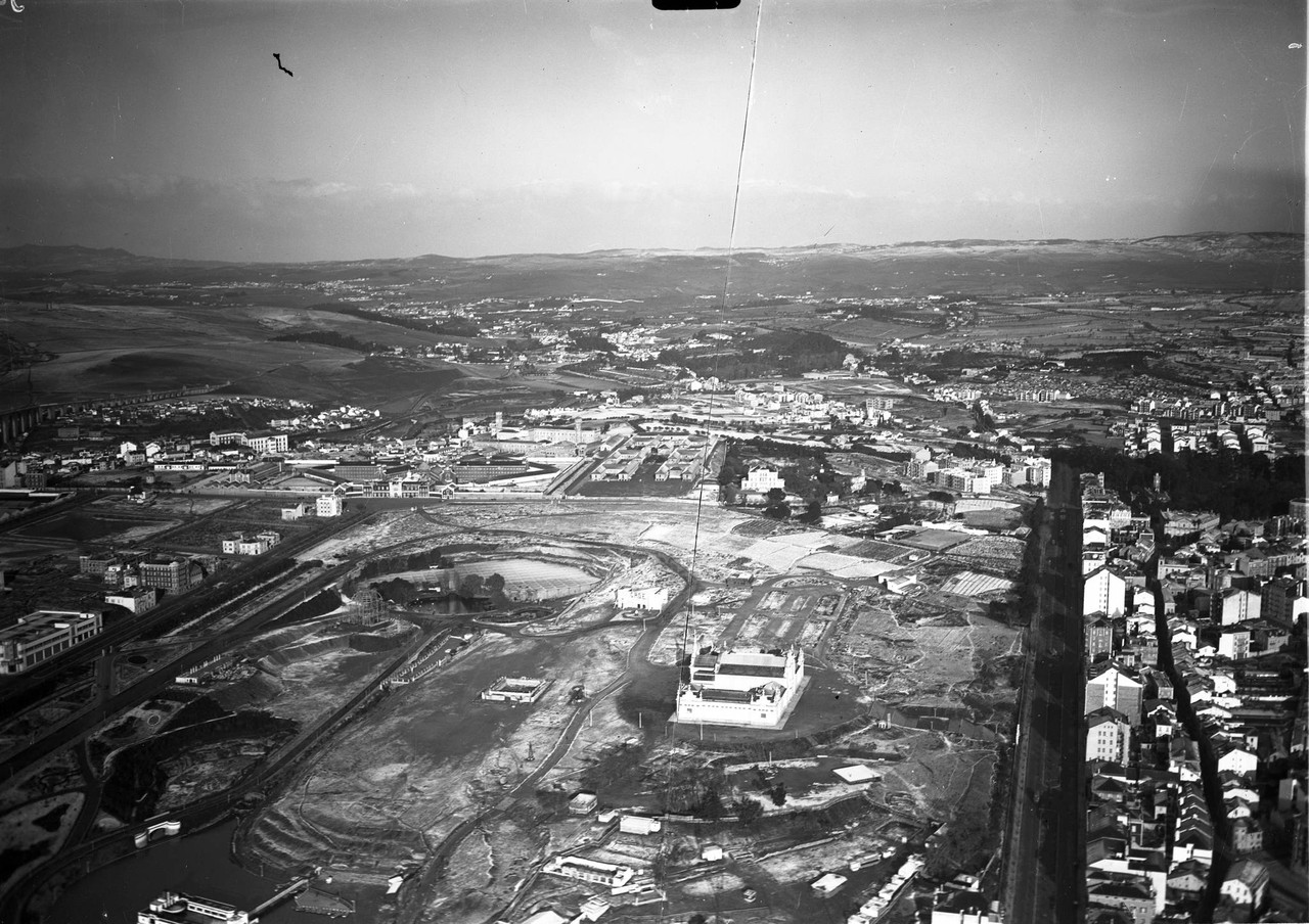 Fotografia aérea do Parque Eduardo VII, 1934, fot Fotografia aérea do Parque Eduardo VII, 1934, fot