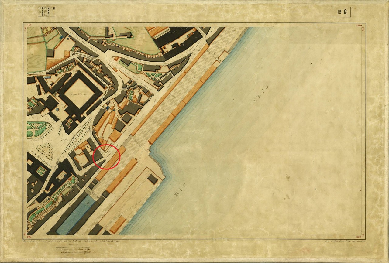 Planta Topográfica de Lisboa 13 G, 1909, de Alber