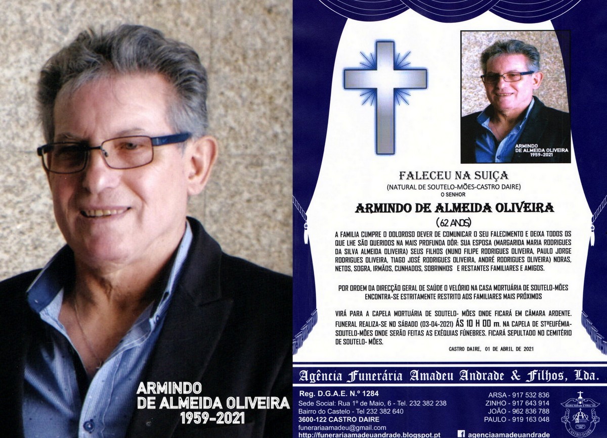 RIP- FOTO  ARMINDO ADE ALMEIDA OLIVEIRA-SOUTELO-MO
