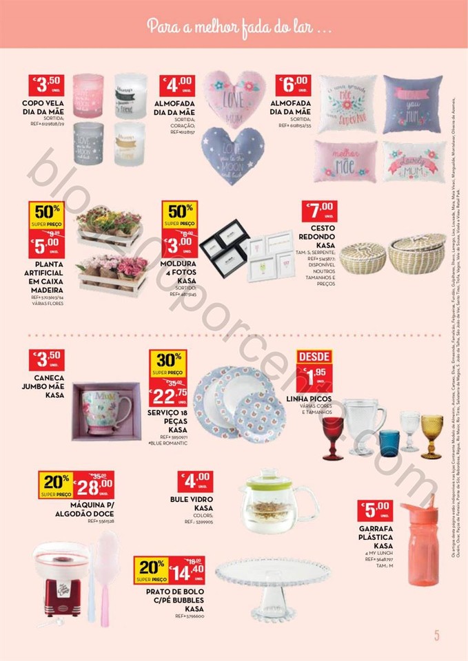 Antevisão Folheto CONTINENTE Dia da Mãe promoç