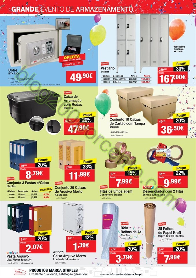 Antevisão Folheto STAPLES Promoções de 18 fever