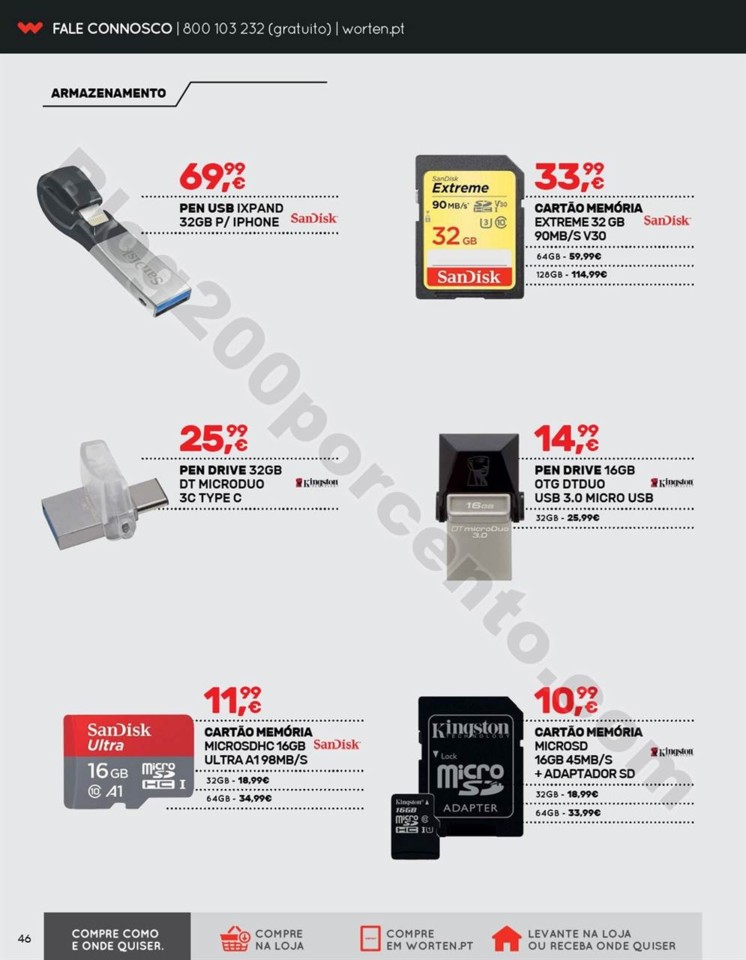 Antevisão Folheto WORTEN Mobile promoções de 15