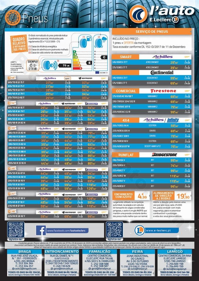 Antevis o Folheto E LECLERC Auto Natal Promo es de 27 novembro a