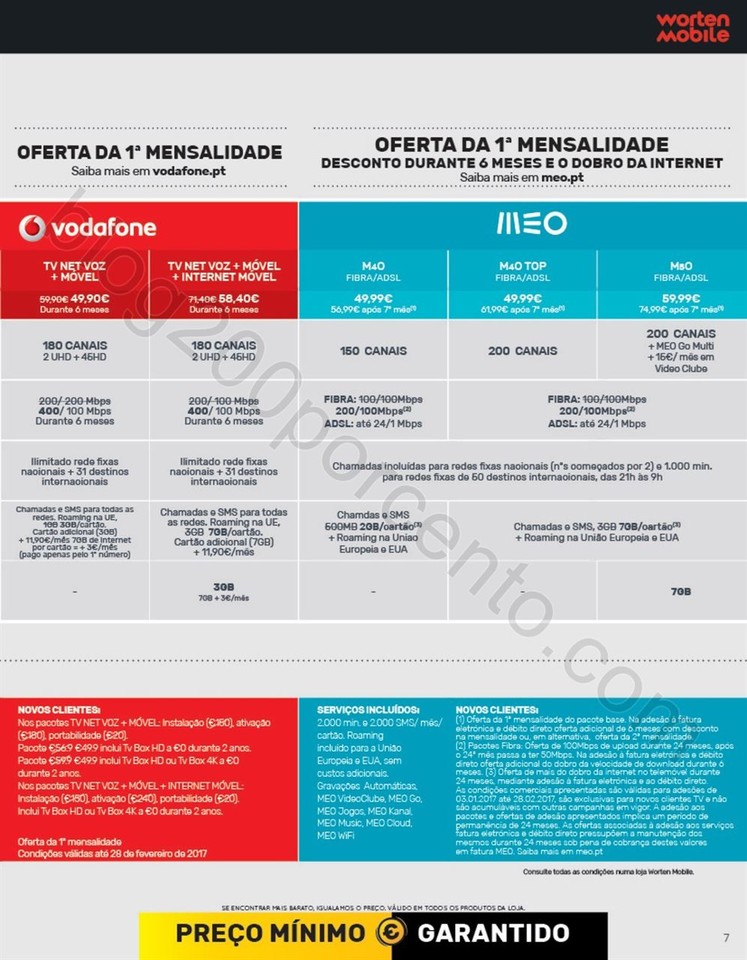 Novo Folheto WORTEN Mobile Promoções até 8 mar