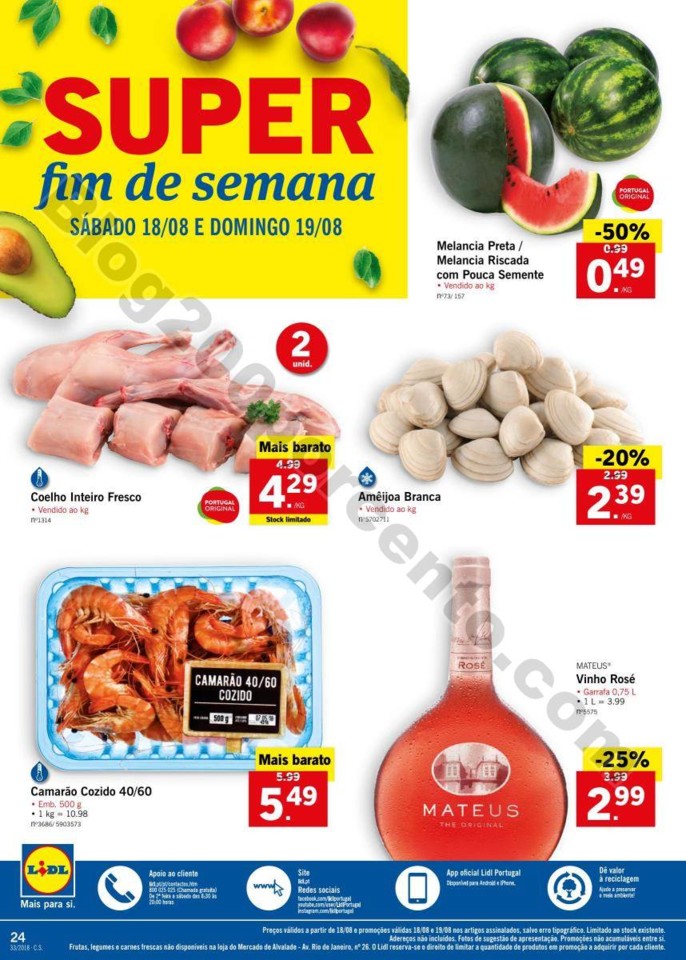 Antevisão Folheto LIDL Fim de semana dias 18 e 19