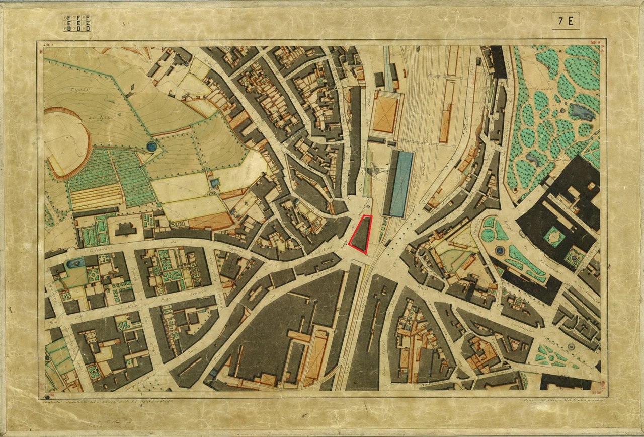 Planta Topográfica de Lisboa 7 E, 1910, de Albert Planta Topográfica de Lisboa 7 E, 1910, de Albert