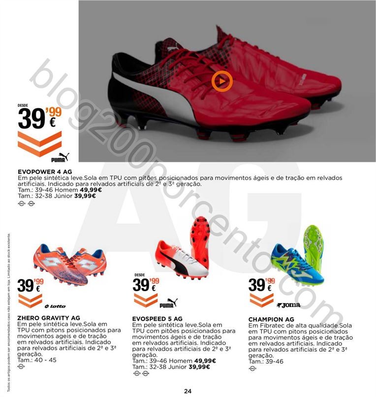 Novo Folheto SPORT ZONE Especial Futebol promoçõ