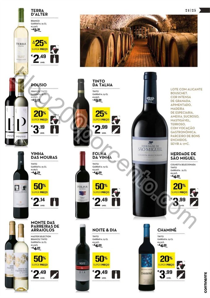Antevisão Folheto CONTINENTE Vinhos promoções d
