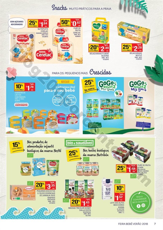Antevisão Folheto CONTINENTE Bebé Promoções de