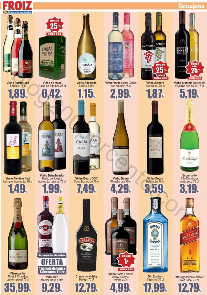 Antevisão Folheto FROIZ Promoções de 12 a 27 ab