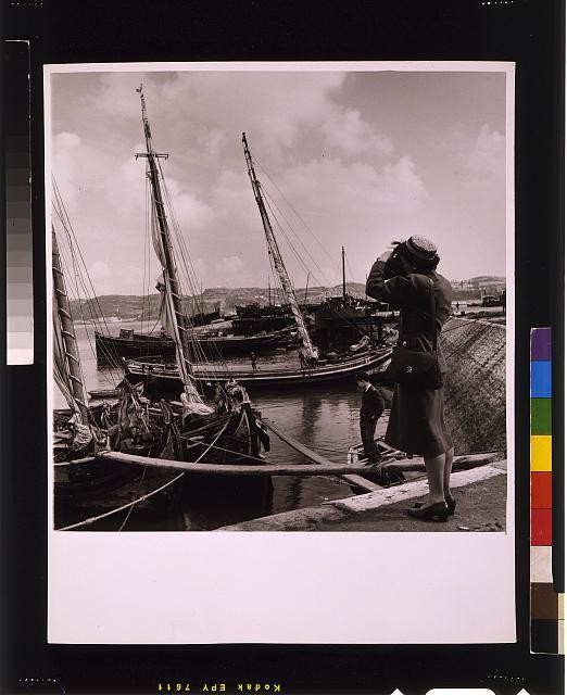 American tourist, Gertrude LeGendre, photographing