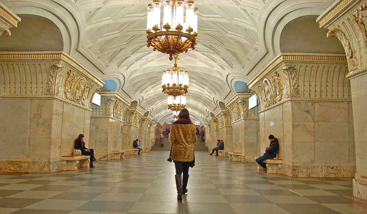 As estações de metro de Moscovo