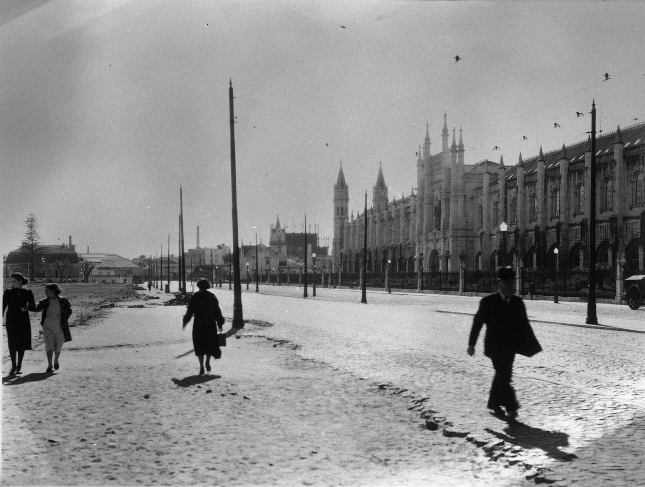 Mosteiro dos Jerónimos, vista de nascente para po Mosteiro dos Jerónimos, vista de nascente para po