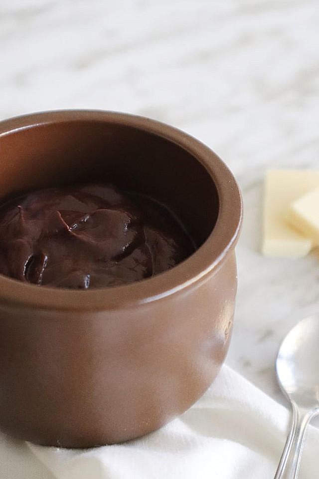 creme de abacate com cacau e canela