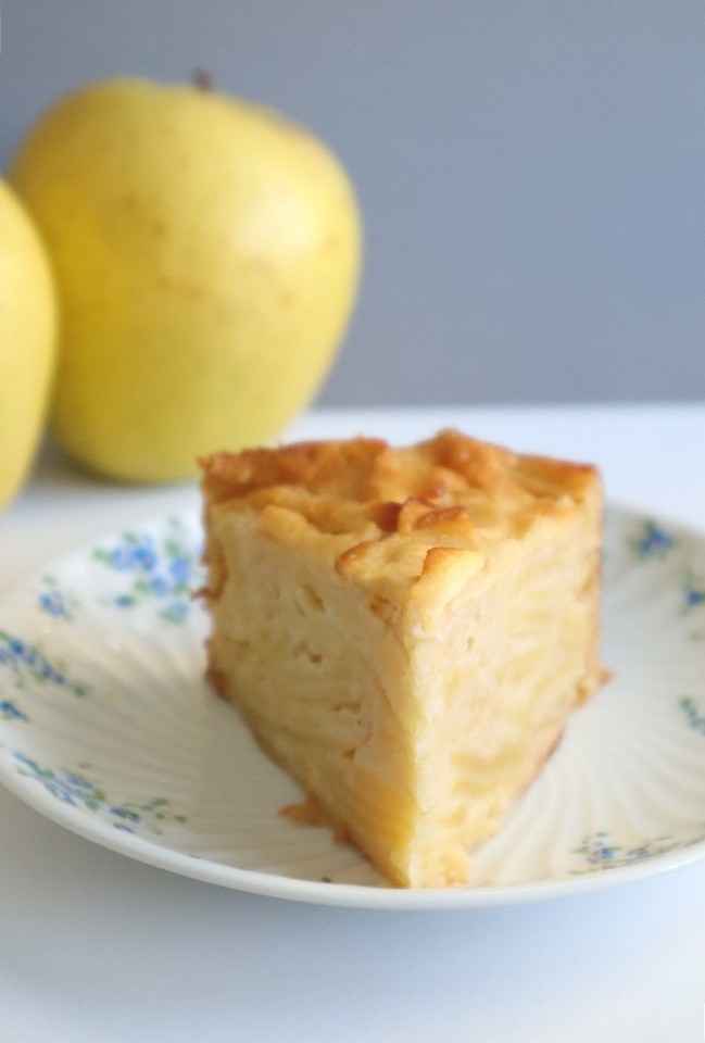 bolo de fatias de maçã
