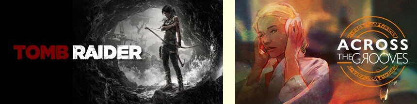 tomb raider across the grooves poster jogos