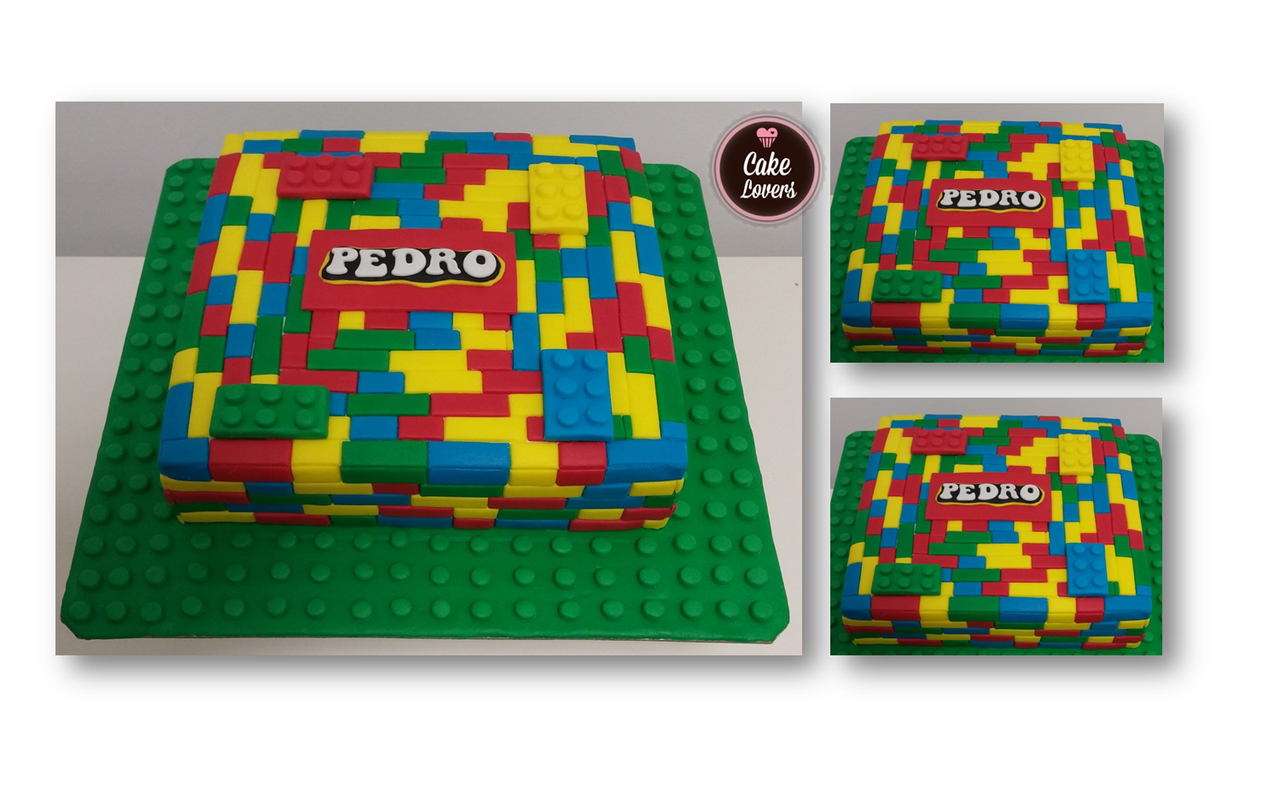 Lu Cakes - Bolos Artísticos: Bolo Minecraft com Lego