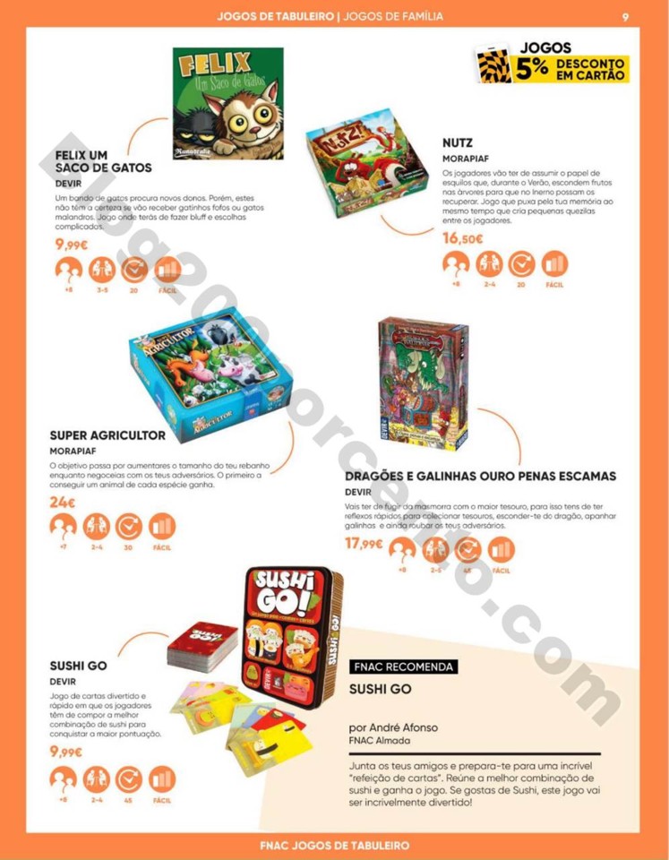 Antevisão Folheto FNAC Especial jogos tabuleiro p